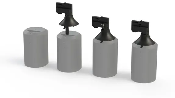 Qub 3-Phasen Audio Adapter - Second Generation - Schwarz - Lautsprecheradapter für Stromschienensysteme - Kompatibel mit 3-Phasen Schiene Qub 3-Phasen Audio Adapter - Second Generation - Schwarz - Lautsprecheradapter für Stromschienensysteme - Kompatibel mit 3-Phasen Schiene