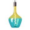 Glas-Pendelleuchte Cealia - E27 Stimmungslicht - Blau mit Gelbem Verlauf - 4W - 1800K Warmweiß - Dekoratives Design Glas-Pendelleuchte Cealia - E27 Stimmungslicht - Blau mit Gelbem Verlauf - 4W - 1800K Warmweiß - Dekoratives Design