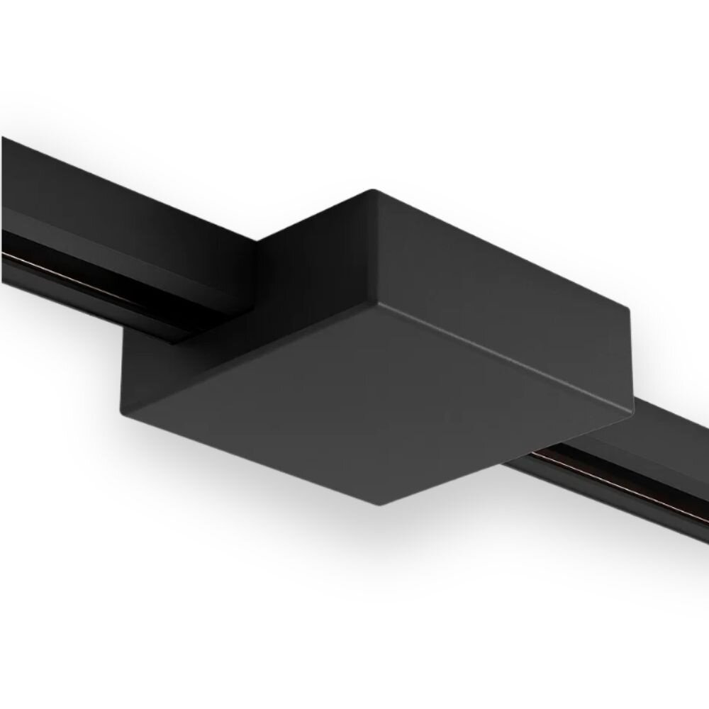 Qub Plafonnier carré pour rail monophasé – Noir Qub Plafonnier carré pour rail monophasé – Noir
