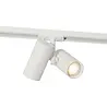Viror Duo – Spot double GU10 – Blanc – Éclairage sur rail monophasé Viror Duo – Spot double GU10 – Blanc – Éclairage sur rail monophasé