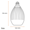 Glass Pendant Lamp Solune - E27 Ambient Light - Blue with Pink Gradient - 4W - 1800K Warm Light - Decorative Design Glass Pendant Lamp Solune - E27 Ambient Light - Blue with Pink Gradient - 4W - 1800K Warm Light - Decorative Design