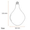Glazen Hanglamp Vespera - E27 Sfeerlamp - Zwart - 4W - 1800K Warm Licht - Decoratief Design Glazen Hanglamp Vespera - E27 Sfeerlamp - Zwart - 4W - 1800K Warm Licht - Decoratief Design