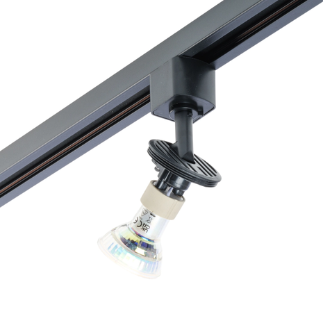 Qub Qub Focus III Spot - 1-Phase Schienenstrahler Spot - Spotleuchten - GU10 & LED Kompatibel - 360° drehbar - Deckenschiene lampe Schwarz - Stilvoll Modern und Dicht - Schwarz Qub Qub Focus III Spot - 1-Phase Schienenstrahler Spot - Spotleuchten - GU10 & LED Kompatibel - 360° drehbar - Deckenschiene lampe Schwarz - Stilvoll Modern und Dicht - Schwarz