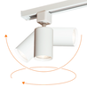 Qub Qub Focus III 1-Phasen Schienensystem Lampen - Spotleuchten - GU10 und LED-Kompatibel - Deckenleuchte strahler - LED Deckenstrahler für lampen Schienensystem decke - Weiß Qub Qub Focus III 1-Phasen Schienensystem Lampen - Spotleuchten - GU10 und LED-Kompatibel - Deckenleuchte strahler - LED Deckenstrahler für lampen Schienensystem decke - Weiß