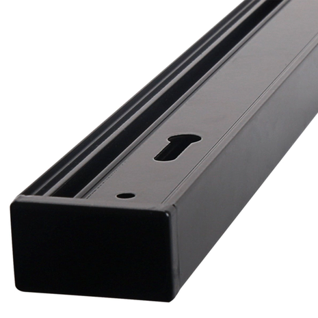 Qub III 1-Phasen Schienensystem decke - 100cm - Spannungsschiene Schwarz - für Deckenstrahlers