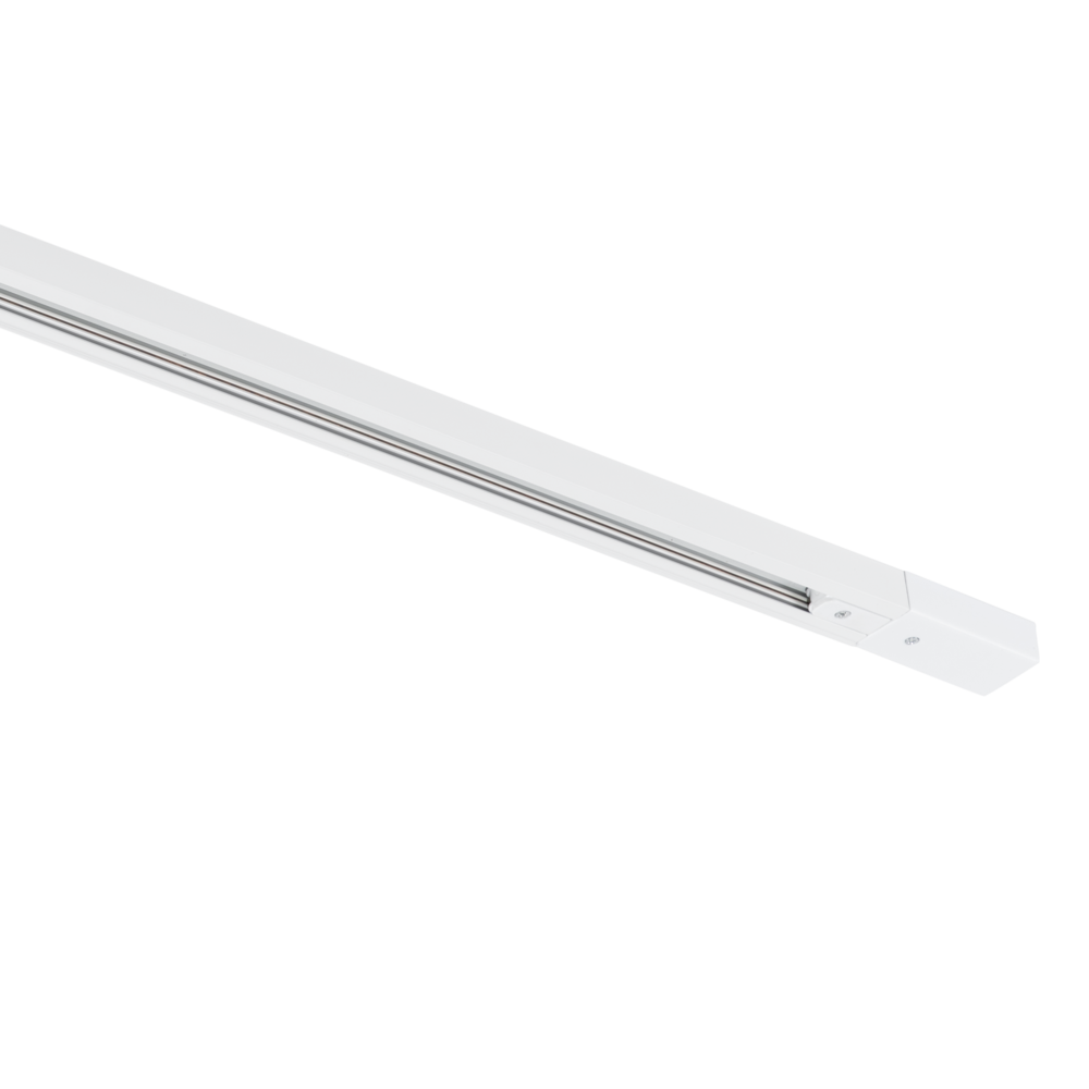 Qub Focus III 1-Phasen - 2 m - Schienenstrahler - Aufputzmontage für Schienensysteme – Weiß