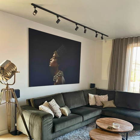 Qub Qub Focus III 1-Phasen Led Schienensystem - 400cm - 6x GU10 Spots - 4x 1m Schienen - Deckenstrahler Schwarz - Erweiterbar & flexibel - LED-kompatibel - Modernes Design Spot lampe Qub Qub Focus III 1-Phasen Led Schienensystem - 400cm - 6x GU10 Spots - 4x 1m Schienen - Deckenstrahler Schwarz - Erweiterbar & flexibel - LED-kompatibel - Modernes Design Spot lampe