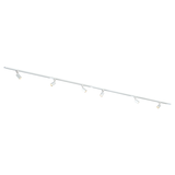 Qub Focus III 400cm 6 Spots GU10 Track Lighting - White