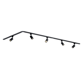 Qub Focus III 300cm 5 spots L GU10 Éclairage sur rail Noir Qub Focus III 300cm 5 spots L GU10 Éclairage sur rail Noir