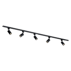 Qub Focus III Railverlichting set 1-Fase - GU10 – 200cm - 5 spots - Railsysteem - Zwart
