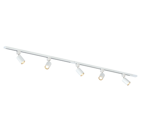 Qub Focus III 200cm 5 Spots GU10 Railverlichting Wit