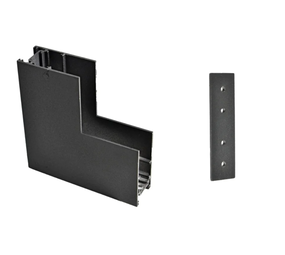 Line Magnetic Rail - Internal corner - Ceiling to Wall - Surface mounted - Black Line Magnetic Rail - Internal corner - Ceiling to Wall - Surface mounted - Black