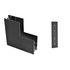 Line Magnetic Rail - Internal corner - Ceiling to Wall - Surface mounted - Black