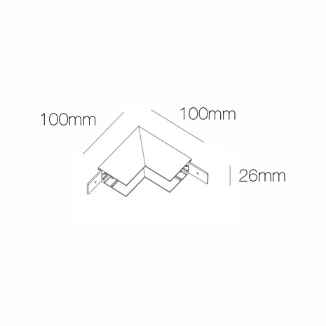 Qub Line Magnet-Schiene Innenwinkel – Decke-zu-Wand – Aufputzmontage – Schwarz – 48V Magnetschiene – Modular & Erweiterbar Qub Line Magnet-Schiene Innenwinkel – Decke-zu-Wand – Aufputzmontage – Schwarz – 48V Magnetschiene – Modular & Erweiterbar