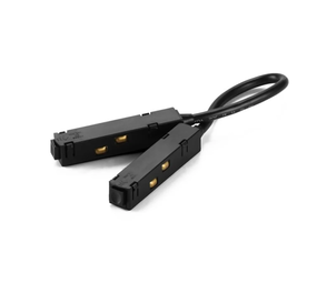 Qub Magneetrail flexibele stroomdoorvoer  i- en L-koppelstuk zwart Qub Magneetrail flexibele stroomdoorvoer  i- en L-koppelstuk zwart