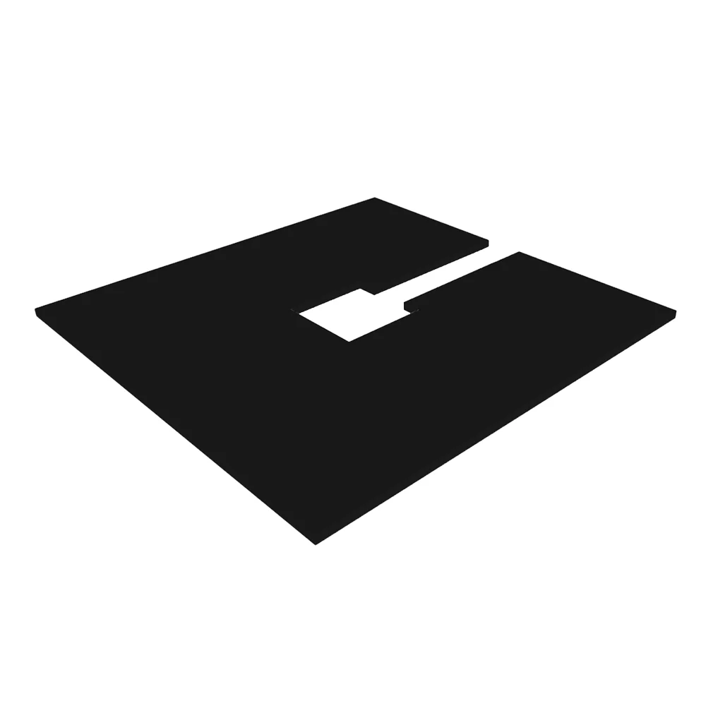 Qub 10 Stück - Universalabdeckplatte für Zentraldose Schwarz Schienenbeleuchtung - 10x10 cm Qub 10 Stück - Universalabdeckplatte für Zentraldose Schwarz Schienenbeleuchtung - 10x10 cm