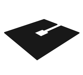 Qub 10 Stück - Universalabdeckplatte für Zentraldose Schwarz Schienenbeleuchtung - 10x10 cm Qub 10 Stück - Universalabdeckplatte für Zentraldose Schwarz Schienenbeleuchtung - 10x10 cm