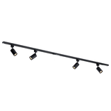 Qub Focus III 200cm 4 spots GU10 Railverlichting Zwart