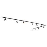 Qub Focus III 500cm 10 Spots GU10 Railverlichting Zwart
