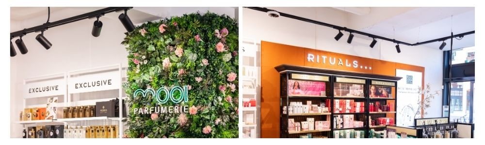 Shopbeleuchtung bei Mooi Parfümerie