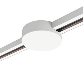 Round Ceiling Plate for 1-Circuit Track Lighting – White Round Ceiling Plate for 1-Circuit Track Lighting – White