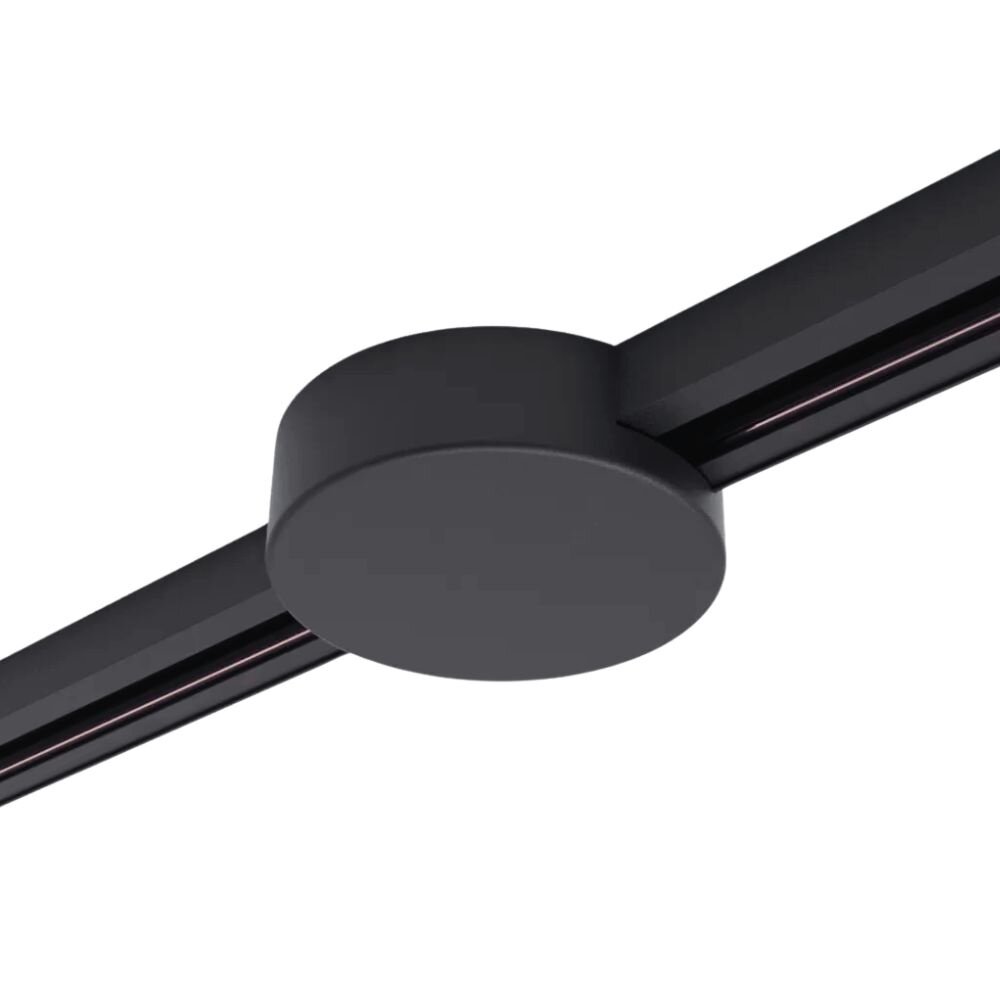 Ronde Plafondplaat voor 1-fase railverlichting - Zwart Ronde Plafondplaat voor 1-fase railverlichting - Zwart
