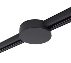 Round Ceiling Plate for 1-Circuit Track Lighting – Black Round Ceiling Plate for 1-Circuit Track Lighting – Black