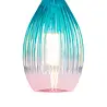 Qub Solune Glas-Pendelleuchte - E27 - 4W - 1800K Warmweiß - Blau mit Roséverlauf - Stimmungslicht mit dekorativem Filament - Für Schienensystem (Adapter separat) Qub Solune Glas-Pendelleuchte - E27 - 4W - 1800K Warmweiß - Blau mit Roséverlauf - Stimmungslicht mit dekorativem Filament - Für Schienensystem (Adapter separat)