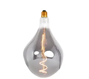 Qub Glass Pendant Lamp Vespera - Black - E27