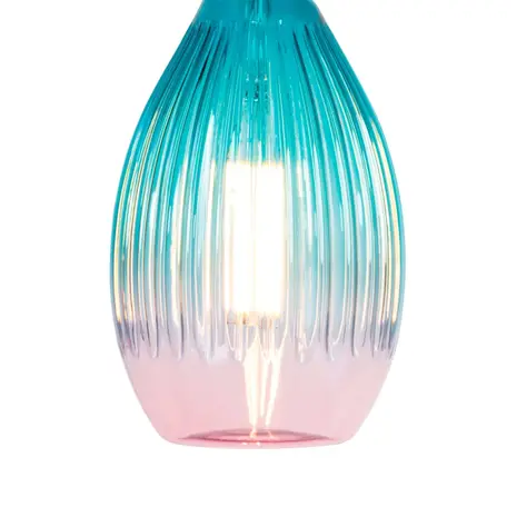 Qub  1-Phase Rail Lighting - E27 – 200 cm – I-shaped - 3 Solune Pendant Lights - Rail System – White