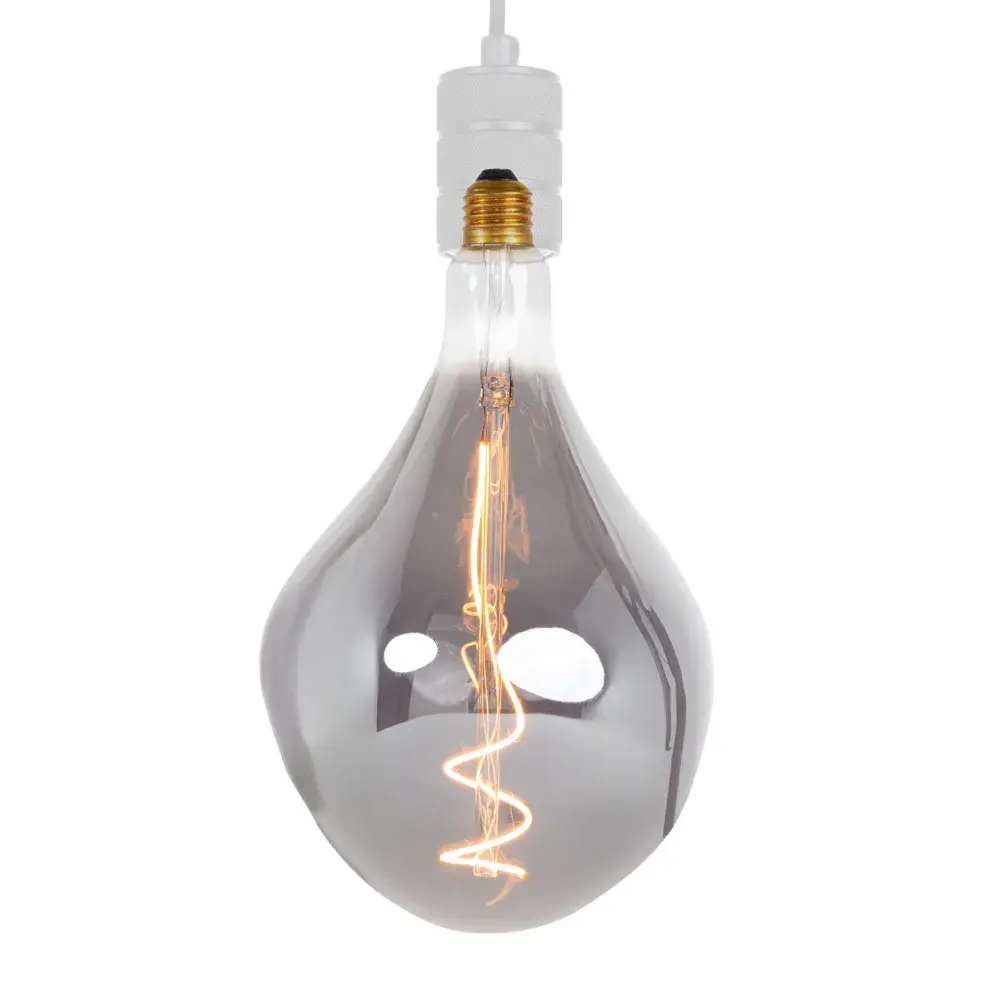 Qub Focus III 1-Phase Rail Lighting - E27 – 200 cm – I-shaped - 3 Vespera Pendant Lights - Rail System – Black