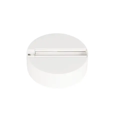 Qub 3-Phasen Monopoint - Weiß - Einzeladapter für Stromschienenstrahler - Deckenmontage - Kompatibel mit 3-Phasen Schienensystem - Modernes Design