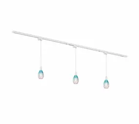 Qub Focus III 200cm 3 Solune Hanglampen Railverlichting Wit Qub Focus III 200cm 3 Solune Hanglampen Railverlichting Wit