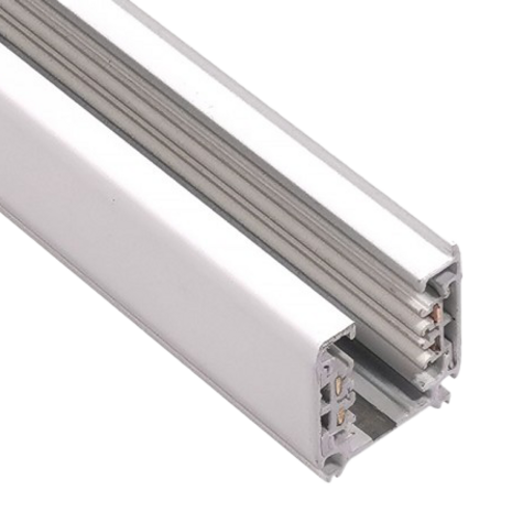 3-fase spanningsrails - opbouw - 2 meter - Wit - losse rail 3-fase spanningsrails - opbouw - 2 meter - Wit - losse rail