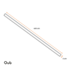 3-fase spanningsrails - opbouw - 4 meter - Zwart - losse rail 3-fase spanningsrails - opbouw - 4 meter - Zwart - losse rail