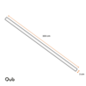 3-fase spanningsrails - opbouw - 2 meter - Wit - losse rail 3-fase spanningsrails - opbouw - 2 meter - Wit - losse rail