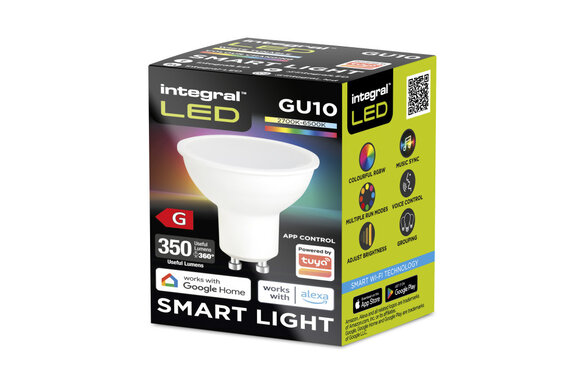 Ampoule LED GU10 - 4.9W - RGBW - 2700K à 6500K - Connectée (Tuya)
