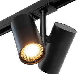 Viror Duo – Dubbele GU10 Railspot – Zwart – 1-fase railverlichting Viror Duo – Dubbele GU10 Railspot – Zwart – 1-fase railverlichting