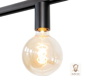 Viror Base – E27 Socket – Black – Single Circuit Track Lighting Viror Base – E27 Socket – Black – Single Circuit Track Lighting