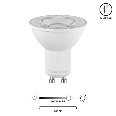 Lampe LED GU10 5,7W - Blanc Neutre 4000K - Dimmable