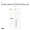 Qub Focus III 1-Fase Railverlichting - GU10 – 300cm – I-vorm - 6 hanglampen - Railsysteem – Zwart Qub Focus III 1-Fase Railverlichting - GU10 – 300cm – I-vorm - 6 hanglampen - Railsysteem – Zwart