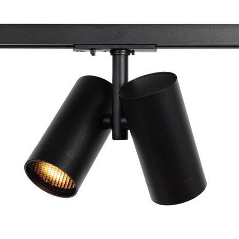 Qub Focus III éclairage sur rail monophasé – GU10 – 400 cm – forme I – 6 spots Viror Duo – système sur rail – Noir Qub Focus III éclairage sur rail monophasé – GU10 – 400 cm – forme I – 6 spots Viror Duo – système sur rail – Noir