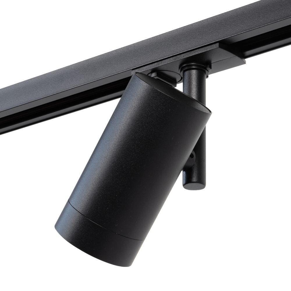 Qub Focus III éclairage sur rail monophasé – GU10 – 400 cm – forme I – 6 spots Viror Mesh – système sur rail – Noir Qub Focus III éclairage sur rail monophasé – GU10 – 400 cm – forme I – 6 spots Viror Mesh – système sur rail – Noir