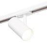 Qub Éclairage sur rail monophasé – GU10 – 400 cm – forme I – 6 Viror Mesh spots – système sur rail – Blanc