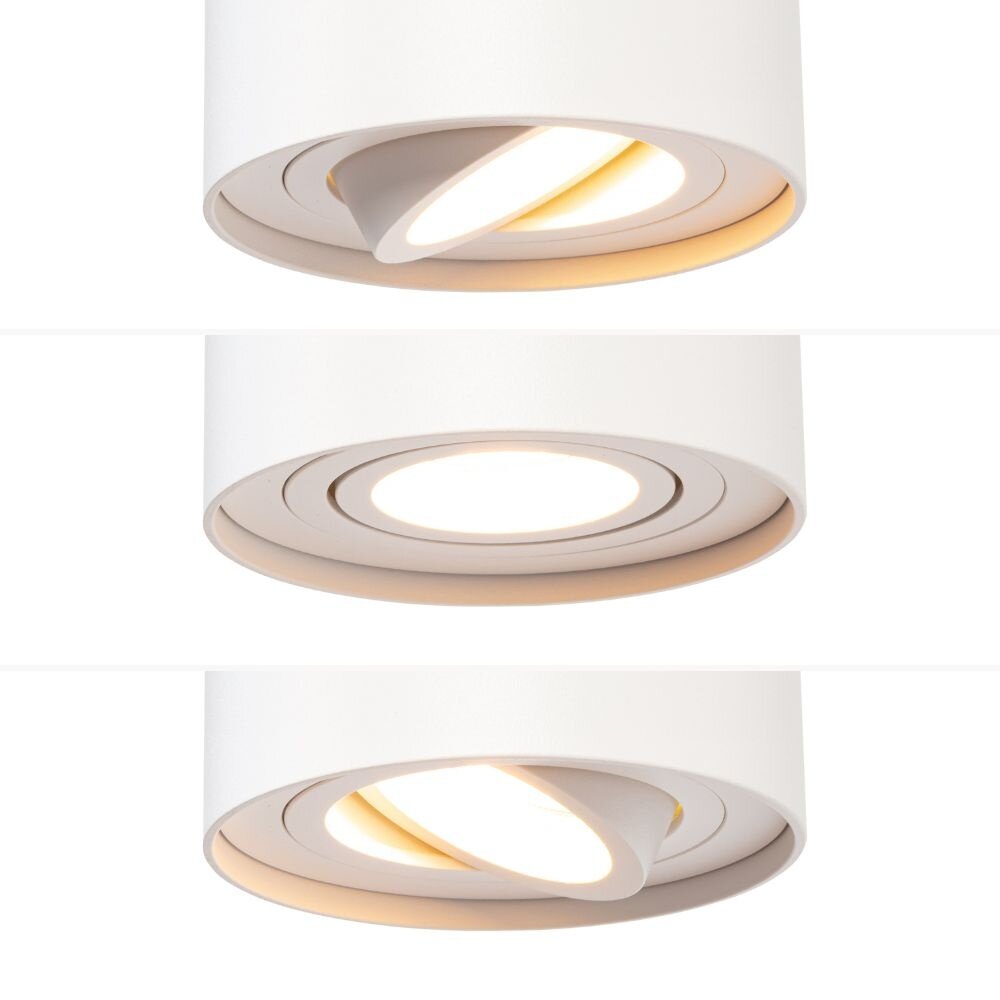 Qub Focus III 1-phase track lighting – GU10 – 300 cm – I-shape – 3 Viror Orbit spots – track system – White Qub Focus III 1-phase track lighting – GU10 – 300 cm – I-shape – 3 Viror Orbit spots – track system – White