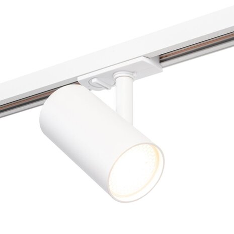 Qub Focus III éclairage sur rail monophasé – GU10 – 300 cm – forme I – 5 spots Viror Mesh – système sur rail – Blanc Qub Focus III éclairage sur rail monophasé – GU10 – 300 cm – forme I – 5 spots Viror Mesh – système sur rail – Blanc