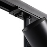 Qub 1-phase track lighting - GU10 - 300 cm - I-shape - 3 Viror Mesh spotlights - 2 pendant lights – track system – Black