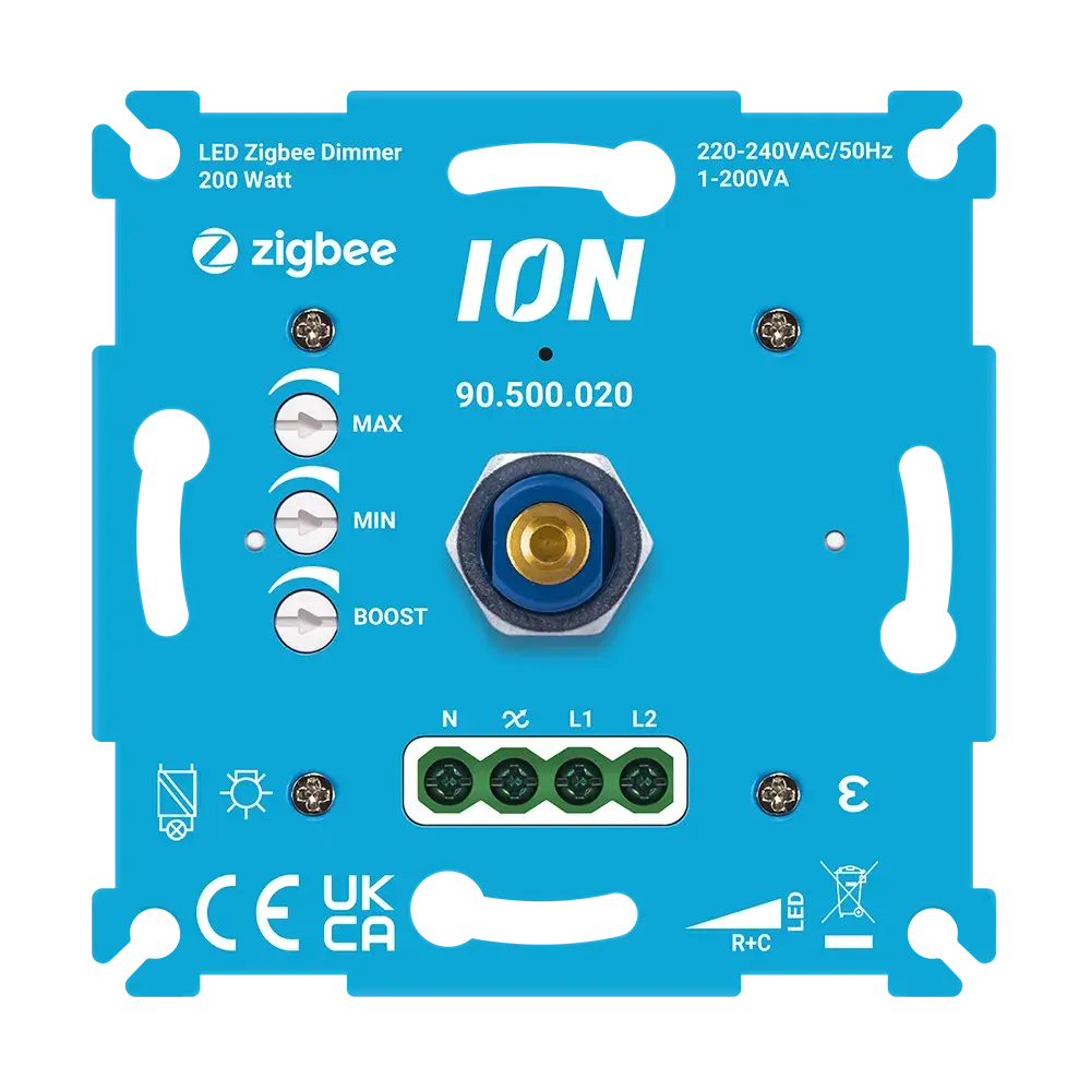 ION Industries ION industries universele LED Zigbee (Hue compatible) draaidimmer 0.3-200W ION Industries ION industries universele LED Zigbee (Hue compatible) draaidimmer 0.3-200W