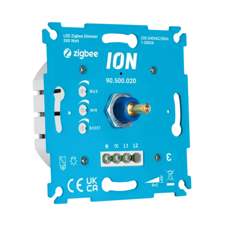 ION Industries ION Industries Universal-LED-Drehdimmer Zigbee (Hue-kompatibel) 0,3–200 W ION Industries ION Industries Universal-LED-Drehdimmer Zigbee (Hue-kompatibel) 0,3–200 W