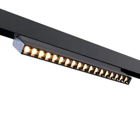 Qub Adjustable Line Dots 18 - Magnetic Rail Lighting - 48V - Black - Zigbee Qub Adjustable Line Dots 18 - Magnetic Rail Lighting - 48V - Black - Zigbee